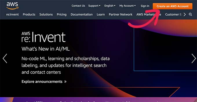 Regístrese para una cuenta de AWS Sign up for AWS account