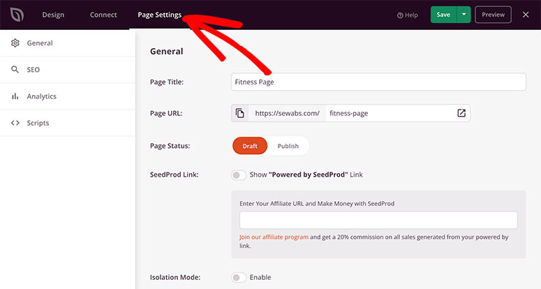 Настройки страницы — IsItWP — бесплатный детектор тем WordPress Page settings