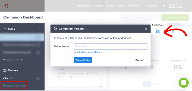 add-folder-in-optinmonster-IsItWP-無料のWordPressテーマ検出器