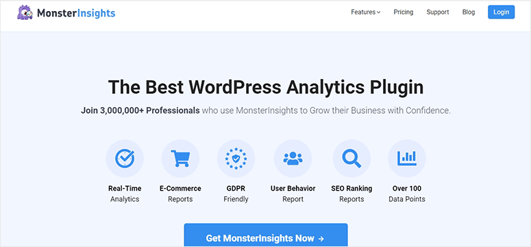 MonsterInsights-IsItWP-無料のWordPressテーマ検出器 MonsterInsights