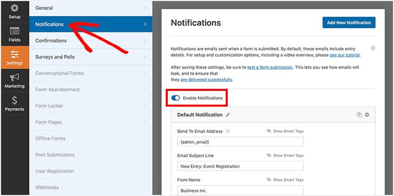 emailnotifications - IsItWP - Detektor Tema WordPress Gratis