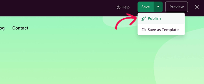 Опубликуйте свою целевую страницу Publish your landing page