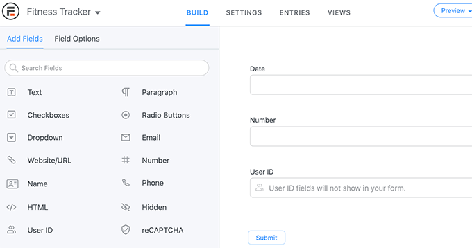 เพิ่มช่องแบบฟอร์ม Add form fields