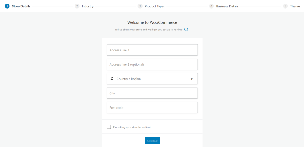 รายละเอียดร้านค้า WooCommerce