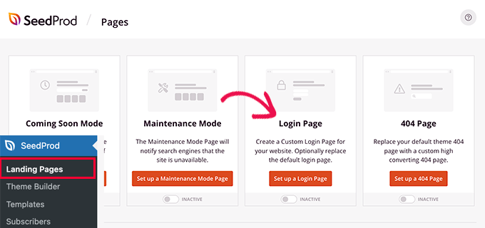 قم بإعداد صفحة تسجيل الدخول Set up a login page