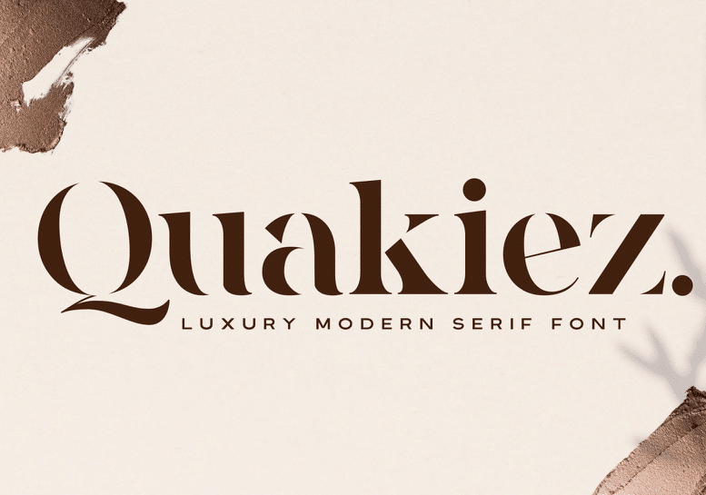 ฟอนต์สมัยใหม่: quakiez