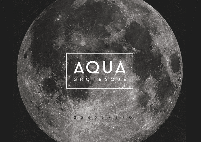 ฟอนต์สมัยใหม่: aqua