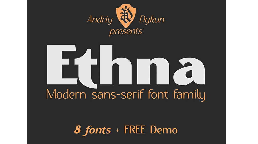ฟอนต์สมัยใหม่: ethna