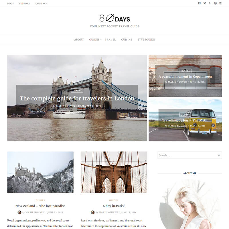 Persönliches WordPress-Theme für Blogs