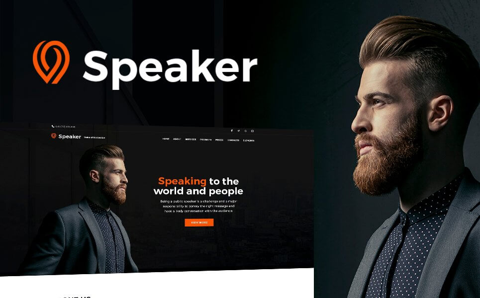 Sprecher - Life Coach WordPress-Thema