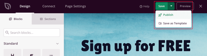 facebookadspublish When Finished Publish Your Landing Page
