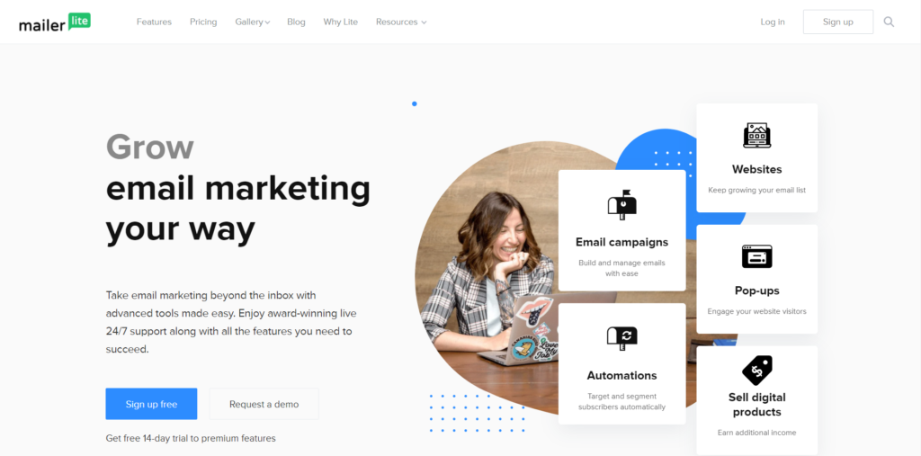 Perangkat lunak pemasaran email MailerLite