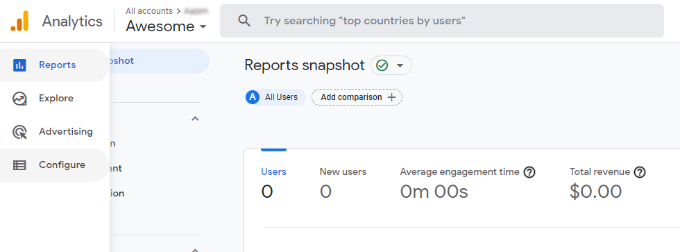 Accesați configurarea Go to configure