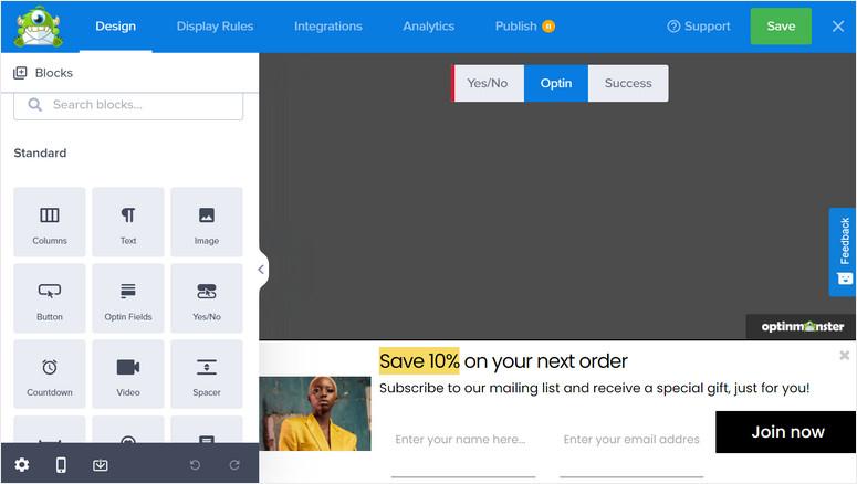 粘条 optinmonster 构建器 - IsItWP - 免费的 WordPress 主题检测器 sticky bar optinmonster builder