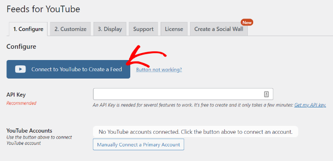 Conectați-vă la YouTube pentru a crea un feed Connect to YouTube to create a feed