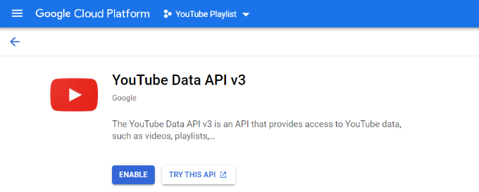 Activați API-ul YouTube Enable YouTube API