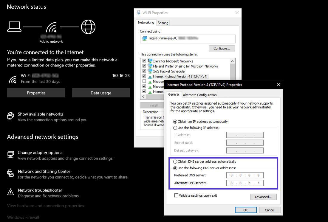 在 Windows 10 中设置自定义 DNS 服务器