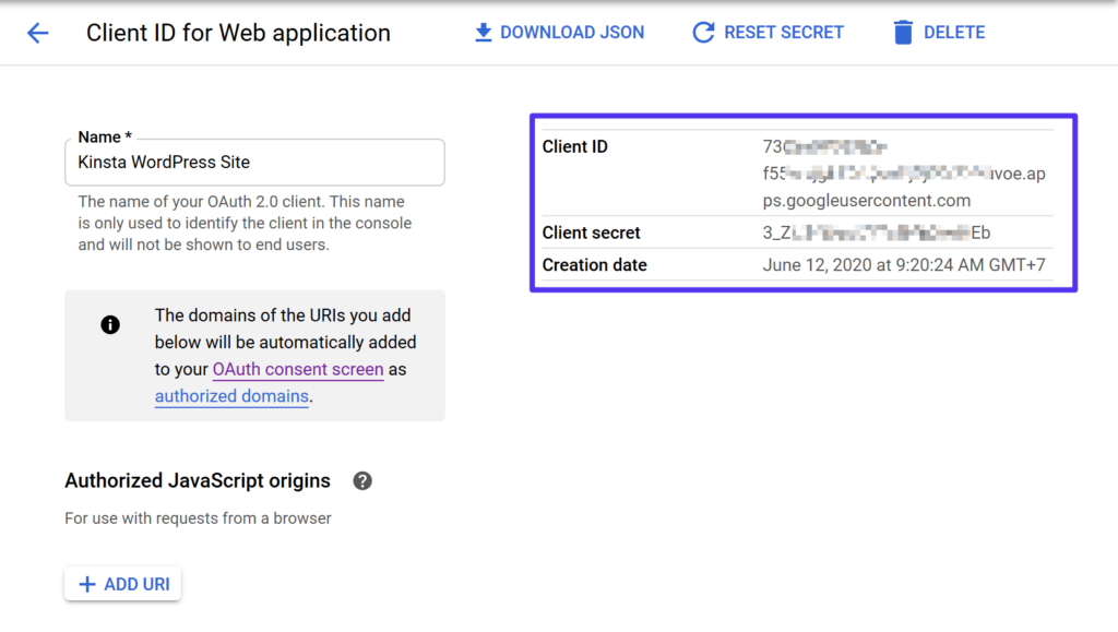 Gmail API 클라이언트 ID
