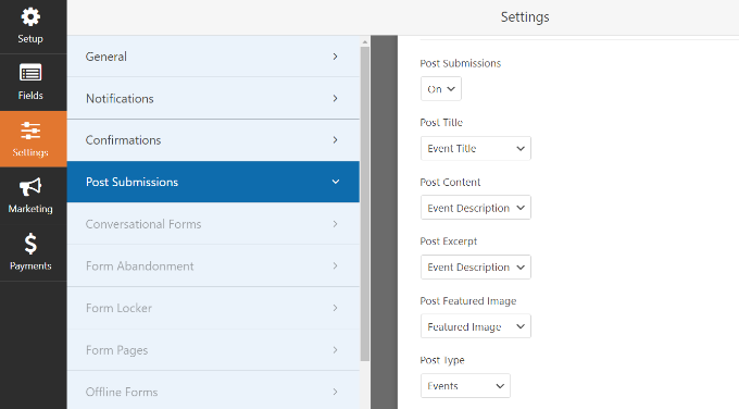 Pastikan kiriman kiriman aktif dan cocok dengan metadata Ensure post submission is on and match metadata