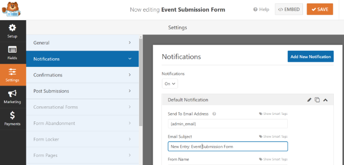 Edit pengaturan notifikasi Edit notification settings