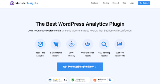 Informacje o potworach MonsterInsights