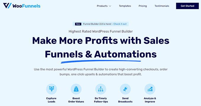 BuildWooFunnels.com-Homepage WooFunnels homepage