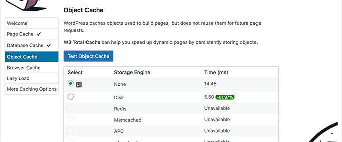 W3 Total Cache 中的對象緩存 Object cache in W3 Total Cache