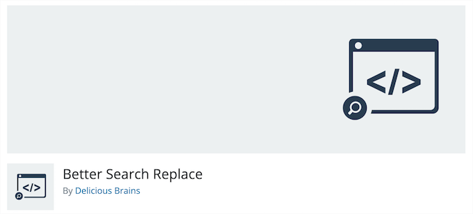 การค้นหาที่ดีกว่าแทนที่ Better Search Replace