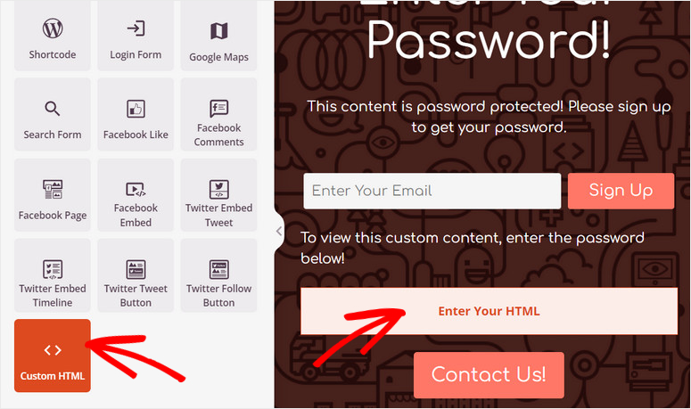 niestandardowy blok html - IsItWP - Darmowy wykrywacz motywów WordPress custom html block
