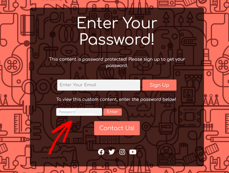 dostosowana strona chroniona hasłem - IsItWP - Darmowy wykrywacz motywów WordPress customized password protected page
