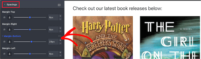 CSS Hero เปลี่ยนระยะขอบด้านล่าง CSS Hero change bottom margin