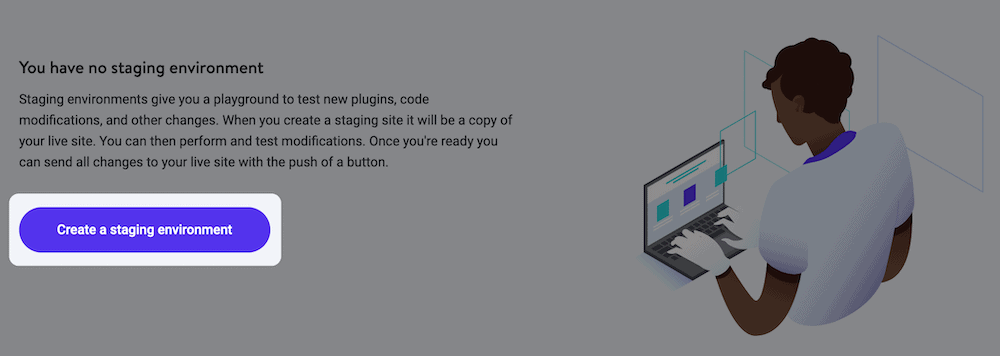 ฟังก์ชันการแสดงละครของ Kinsta Kinsta’s staging site functionality