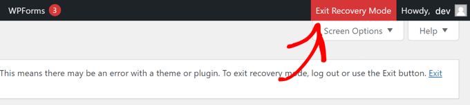 ออกจากโหมดการกู้คืน Exit Recovery Mode