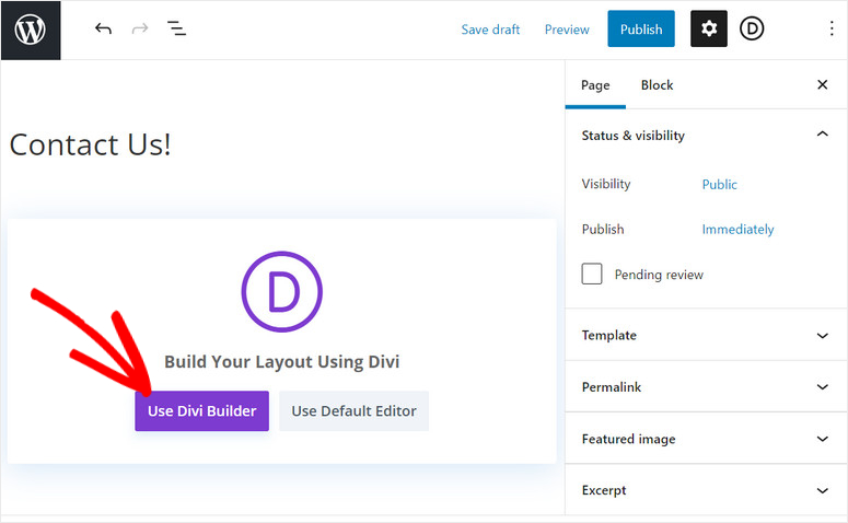 ตัวแก้ไขโพสต์ตัวสร้าง Divi - IsItWP - ตัวตรวจจับธีม WordPress ฟรี divi builder post editor
