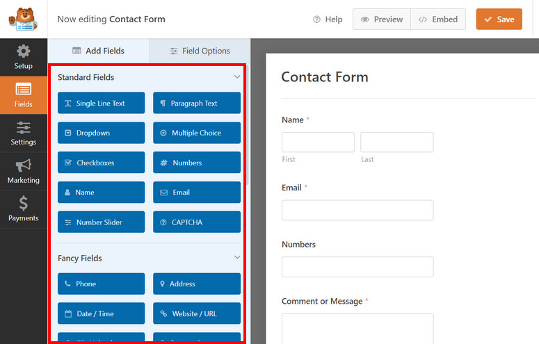 ฟิลด์แบบฟอร์ม wpforms - IsItWP - ฟรี WordPress Theme Detector wpforms form fields