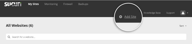 Adaugă site în Sucuri - IsItWP - Detector de teme WordPress gratuit Add site in Sucuri