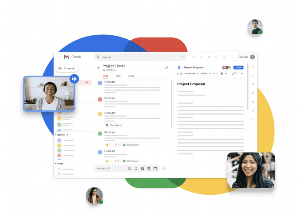 El sitio web de Google Workspace para ayudar a mantener el correo electrónico y el alojamiento separados