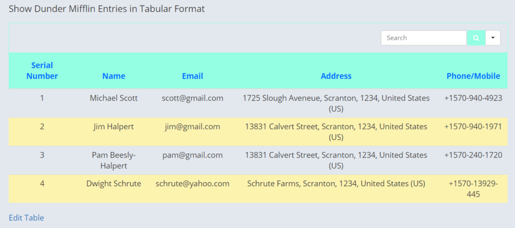 วิธีป้อนรายการแบบฟอร์มในตาราง WordPress