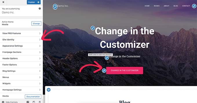 WordPress-Theme-Customizer WordPress theme customizer