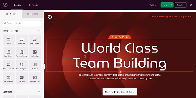 Themenvorlage bearbeiten Edit theme template