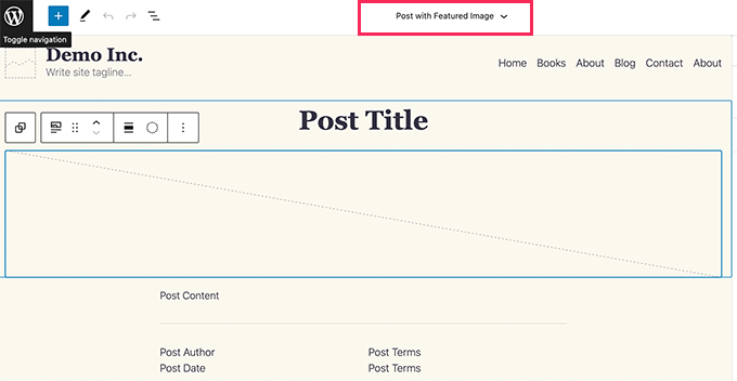 Beitragsvorlage bearbeiten Editing posts template