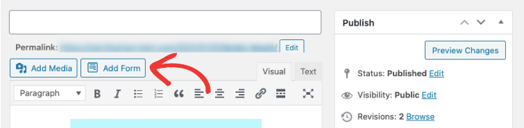 add-form-classic-editor - IsItWP - 免费的 WordPress 主题检测器 add-form-classic-editor