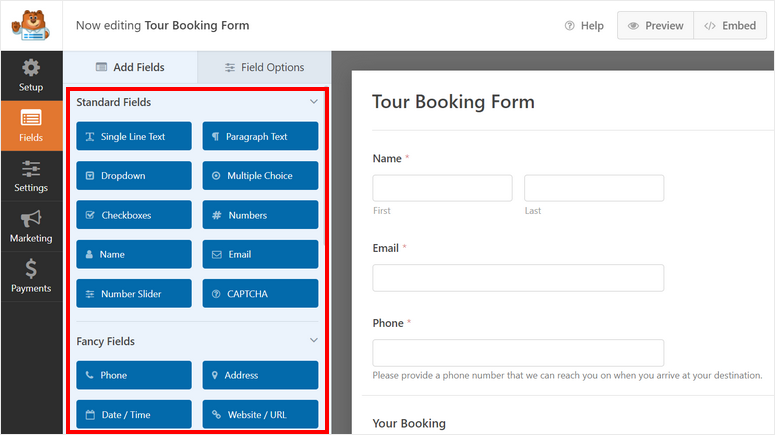 表单生成器 - IsItWP - 免费的 WordPress 主题检测器 form builder