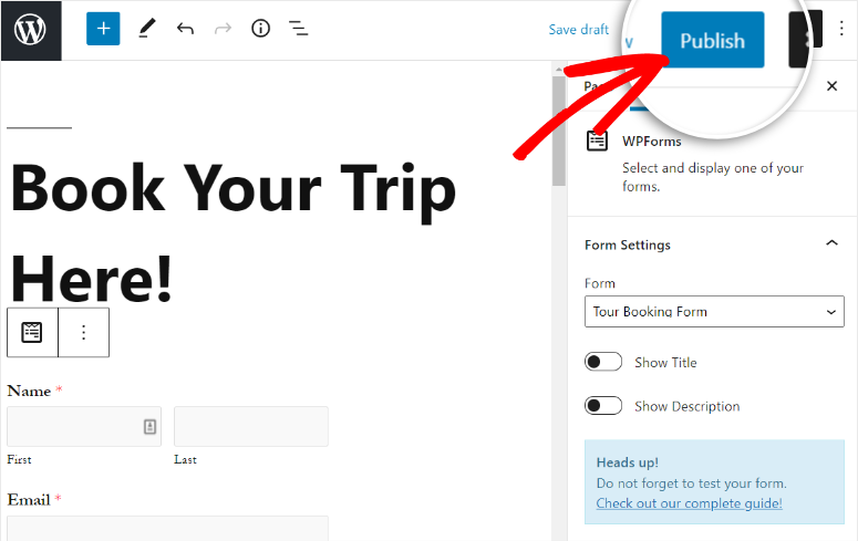 为旅行社发布预订表格 - IsItWP - 免费的 WordPress 主题检测器 publish booking form for travel agency