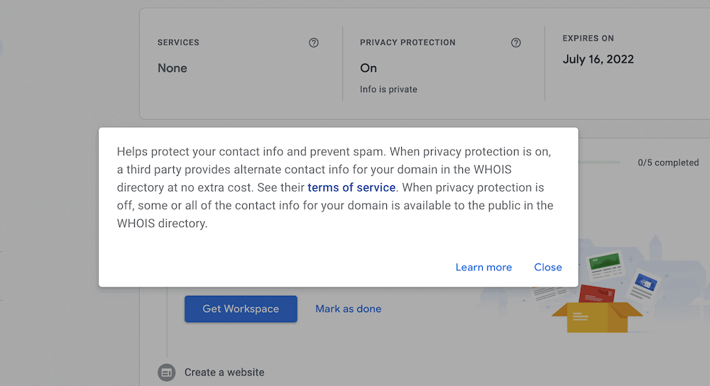 Google 的隱私保護條款。