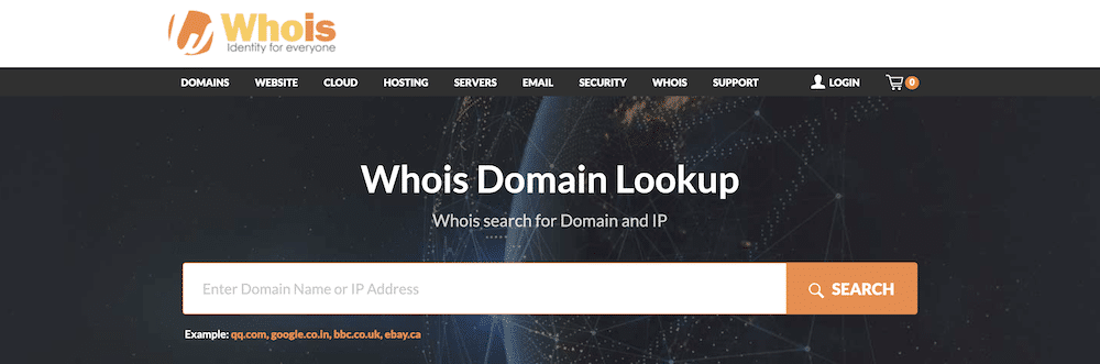 WHOIS 數據庫。