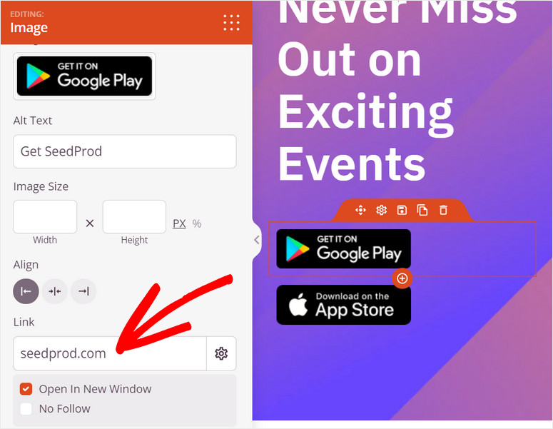 edit download app store buttons