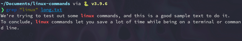 Команда grep.