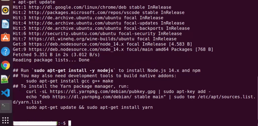 Node.jsライブラリのインストール。