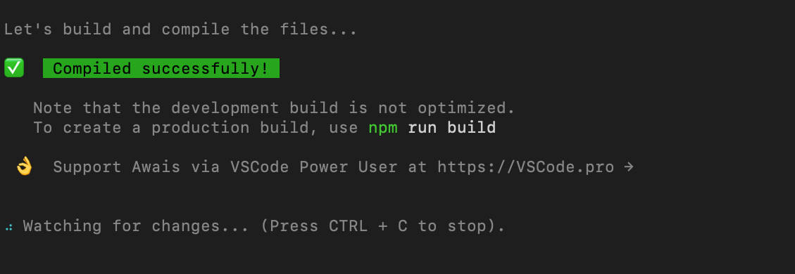 بدأت npm.